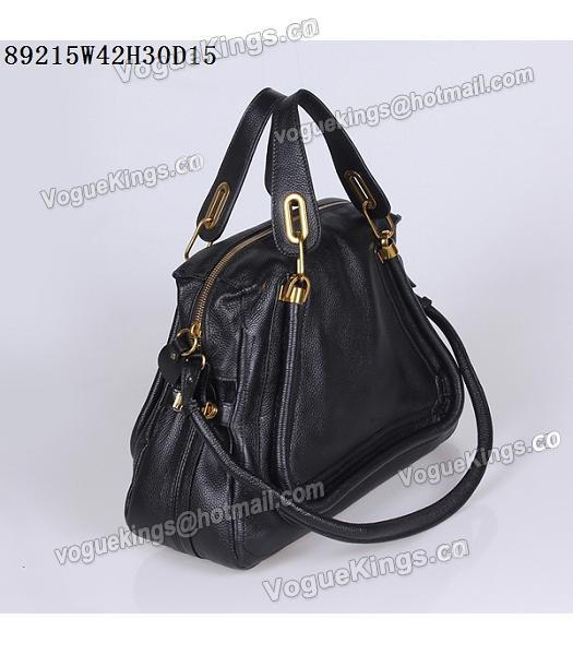 Chloe Paraty 42cm Black Leather Large Shoulder Bag-1