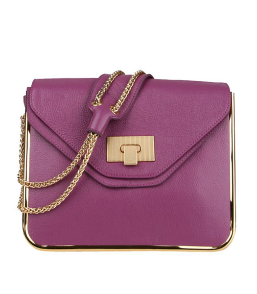 Chloe Sally Light Purple Calfskin Leather Shoulder Bag