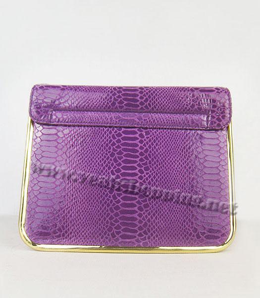 Chloe Sally Snake Pattern Handbag Purple-2