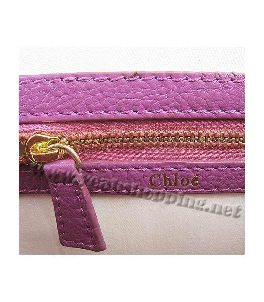 Chloe Sally Snake Pattern Handbag Purple-9