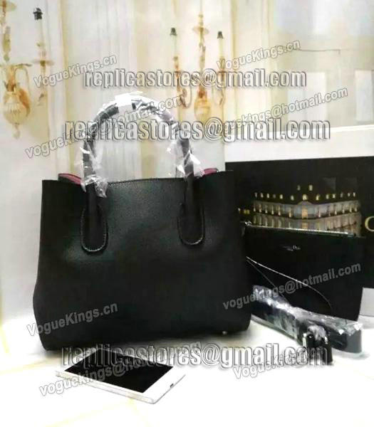 Christian Dior 28cm Exclusive New Tote Bag 60001 Black Leather-3