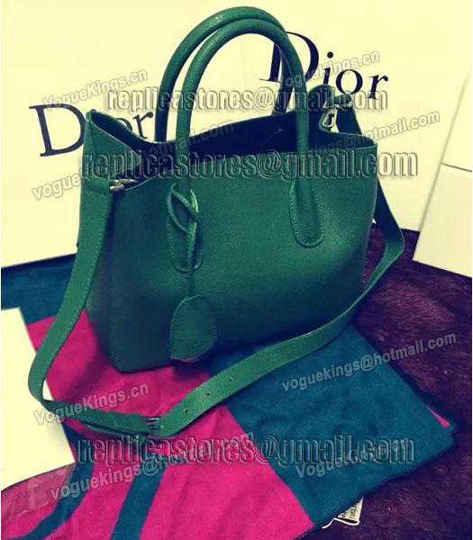 Christian Dior 28cm Exclusive New Tote Bag 60001 Green Leather-1