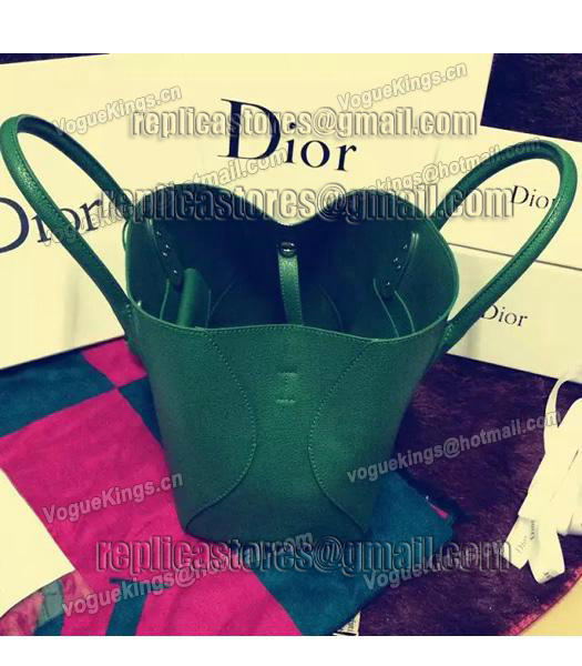 Christian Dior 28cm Exclusive New Tote Bag 60001 Green Leather-6