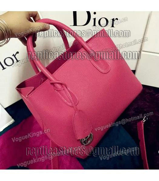 Christian Dior 28cm Exclusive New Tote Bag 60001 Plum Red Leather-2