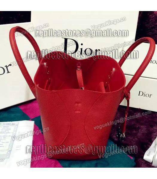 Christian Dior 28cm Exclusive New Tote Bag 60001 Red Leather-4
