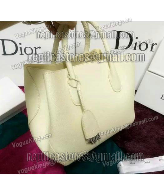 Christian Dior 28cm Exclusive New Tote Bag 60001 White Leather-1