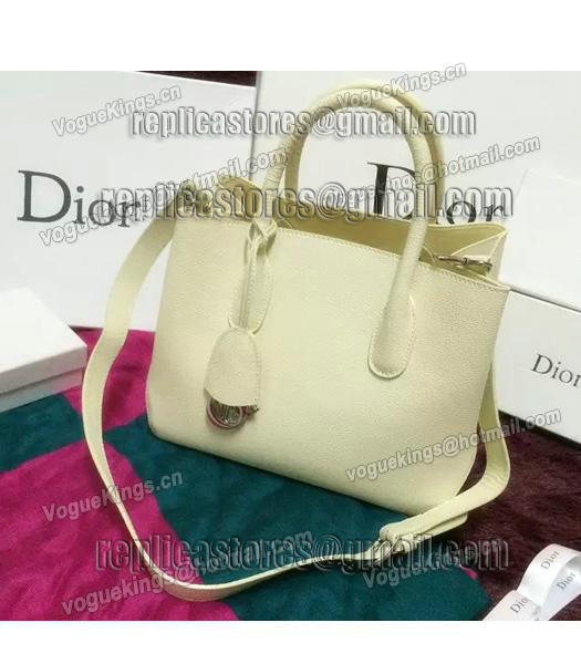 Christian Dior 28cm Exclusive New Tote Bag 60001 White Leather-2