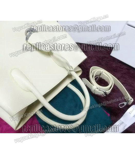 Christian Dior 28cm Exclusive New Tote Bag 60001 White Leather-6