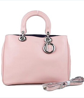 Christian Dior 33cm Diorissimo Bag In Pink Leather