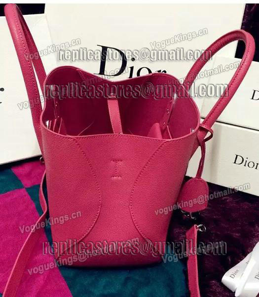 Christian Dior 35cm Exclusive New Tote Bag 60001 Plum Red Leather-2