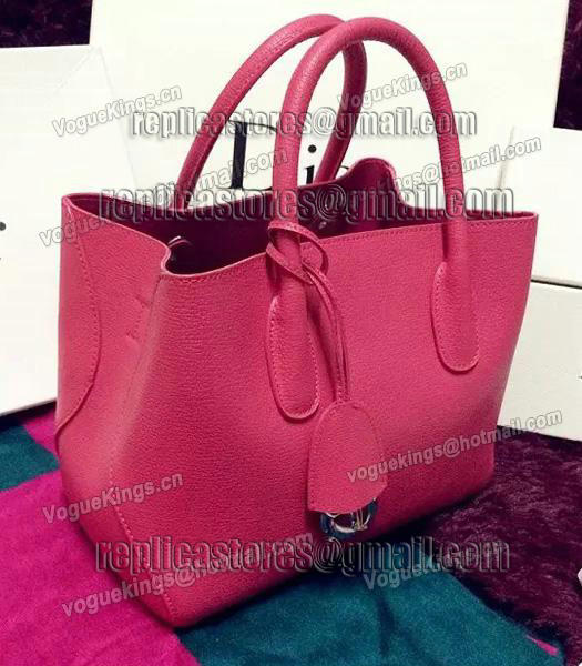 Christian Dior 35cm Exclusive New Tote Bag 60001 Plum Red Leather-3