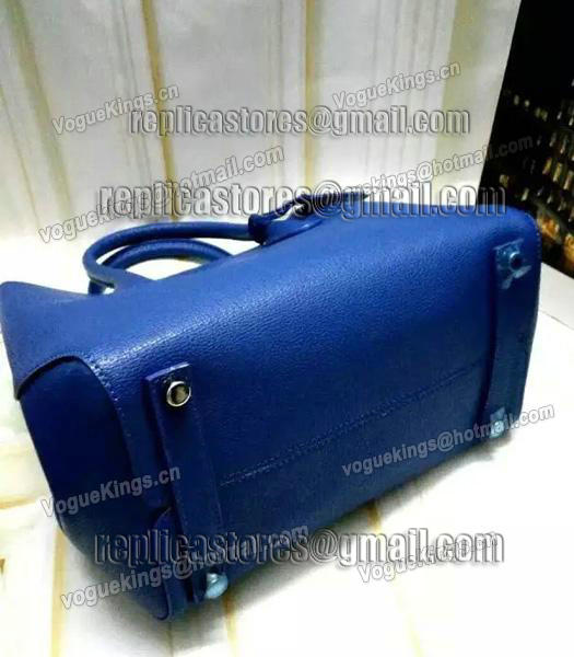 Christian Dior 35cm Exclusive New Tote Bag 60001 Sapphire Blue Leather-1