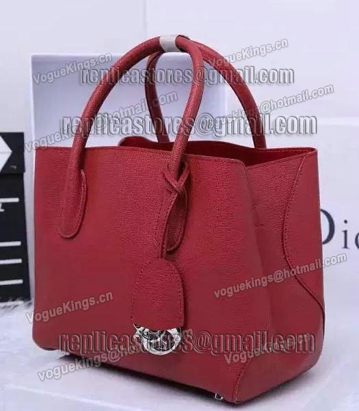 Christian Dior 35cm Exclusive New Tote Bag 60001 Wine Red Leather-6