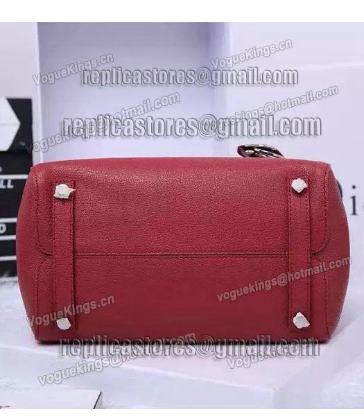 Christian Dior 35cm Exclusive New Tote Bag 60001 Wine Red Leather-7