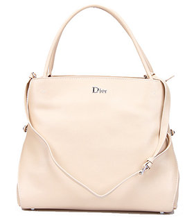 Christian Dior Apricot Leathe Tote Shoulder Bag
