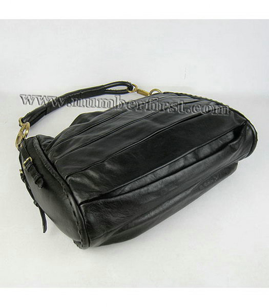 Christian Dior Black Lambskin Leather Shoulder Bag-3