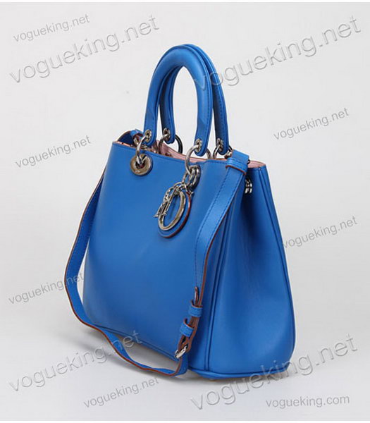 Christian Dior Blue Original Leather Small Diorissimo Bag-2