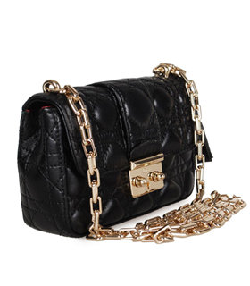 Christian Dior Casual Bag In Black Lambskin Leather