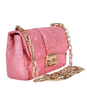 Christian Dior Casual Bag In Pink Lambskin Leather