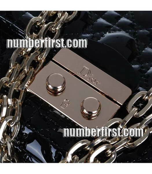 Christian Dior Chain Bag in Black Leather-4