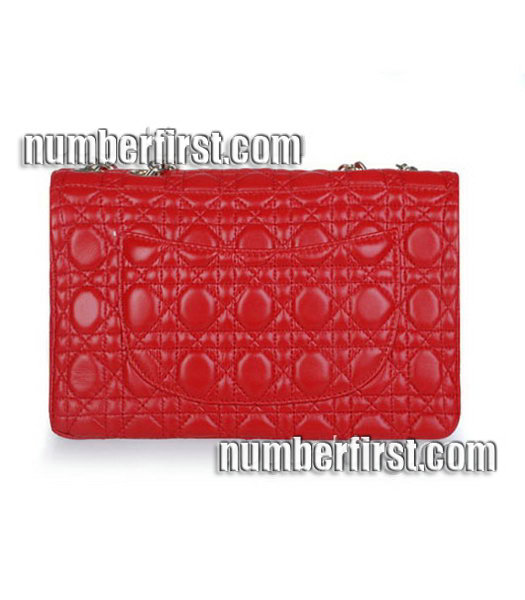 Christian Dior Chain Bag in Red Leather-2