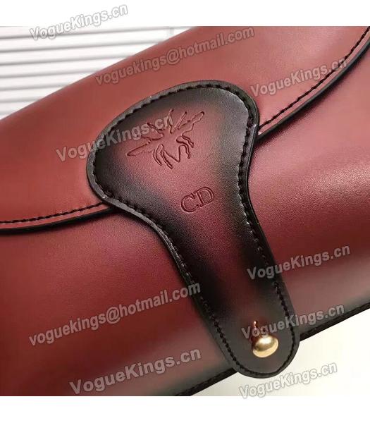 Christian Dior Jujube Red Original Leather Small Saddle Bag-1