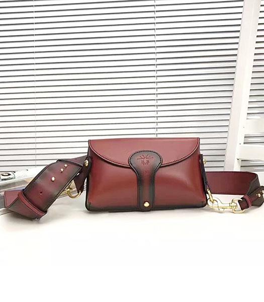 Christian Dior Jujube Red Original Leather Small Saddle Bag