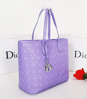 Christian Dior Lavender Purple Original Lambskin Leather Tote Bag