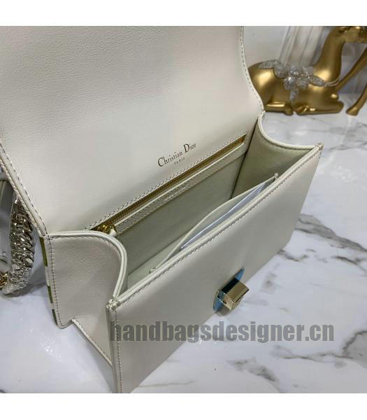 Christian Dior Original Archicannage 21cm Shoulder Bag White-6