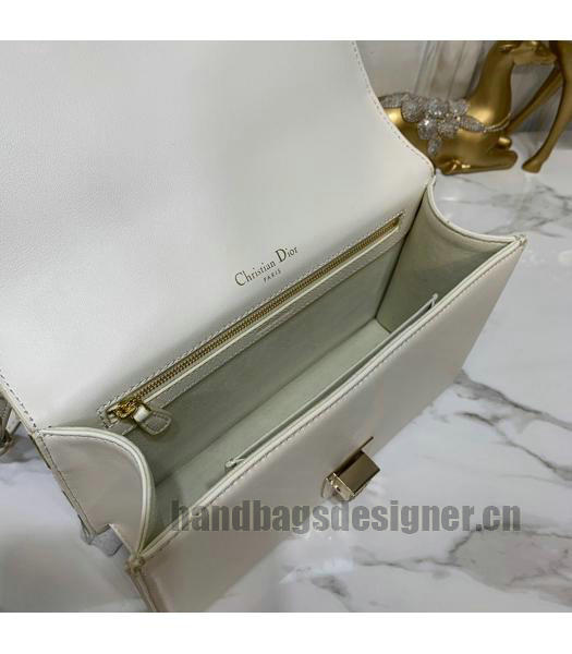 Christian Dior Original Archicannage 25cm Shoulder Bag White-5