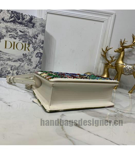 Christian Dior Original Archicannage 25cm Shoulder Bag White-6