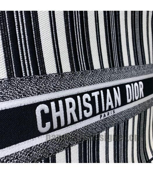 Christian Dior Original Bayadere Large Book Tote Bag Black-4