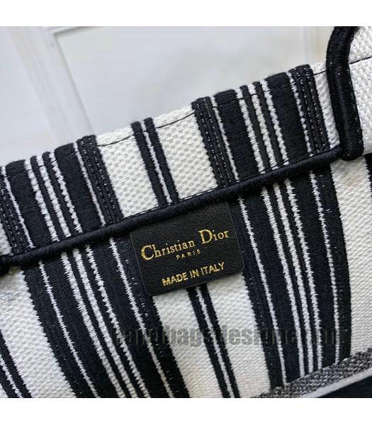 Christian Dior Original Bayadere Large Book Tote Bag Black-7