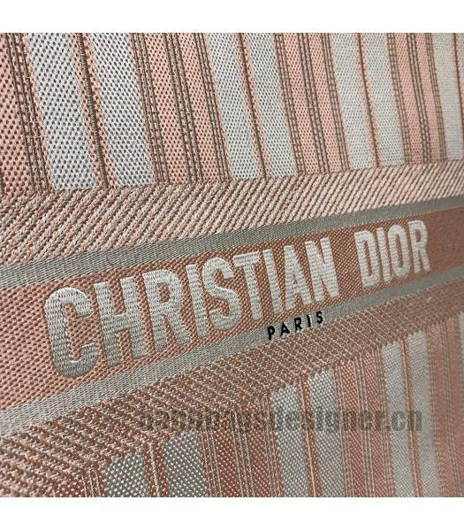 Christian Dior Original Bayadere Large Book Tote Bag Pink-4