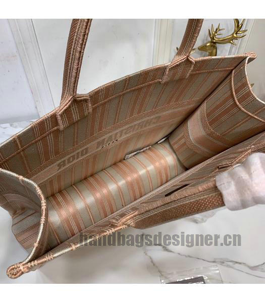 Christian Dior Original Bayadere Large Book Tote Bag Pink-6