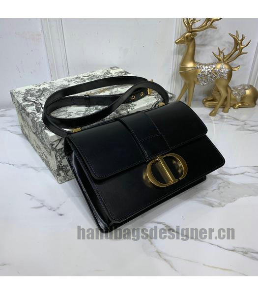 Christian Dior Original Calfskin 30 Montaigne Flap Bag Black-3