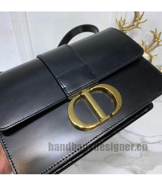 Christian Dior Original Calfskin 30 Montaigne Flap Bag Black-4