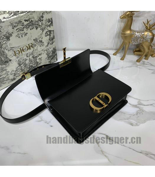 Christian Dior Original Calfskin 30 Montaigne Flap Bag Black-5