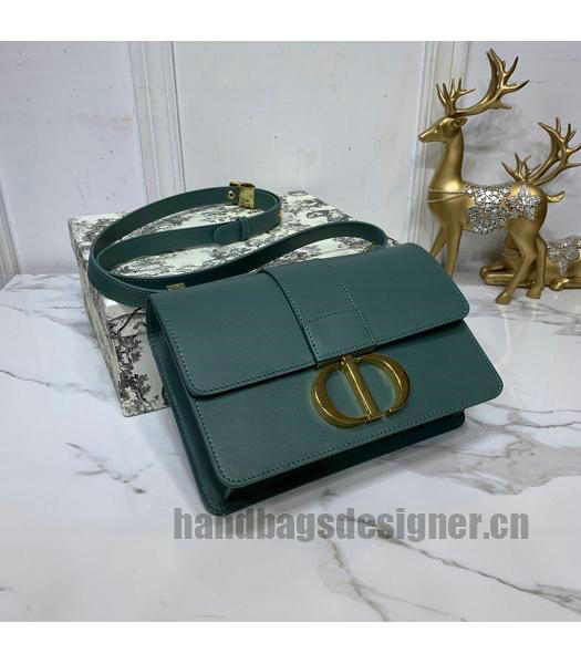 Christian Dior Original Calfskin 30 Montaigne Flap Bag Dark Green-3