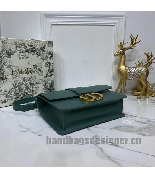 Christian Dior Original Calfskin 30 Montaigne Flap Bag Dark Green-7