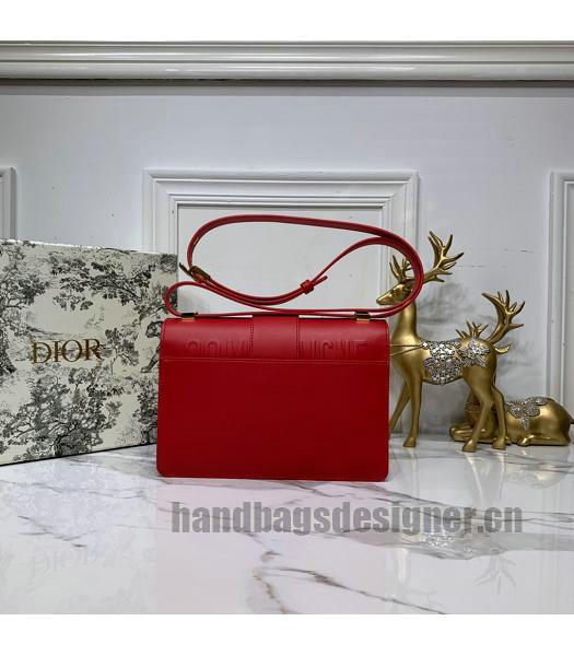 Christian Dior Original Calfskin 30 Montaigne Flap Bag Red-2