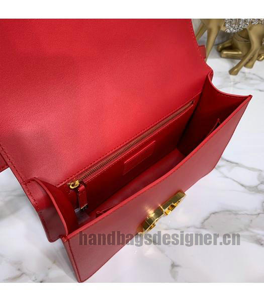 Christian Dior Original Calfskin 30 Montaigne Flap Bag Red-6