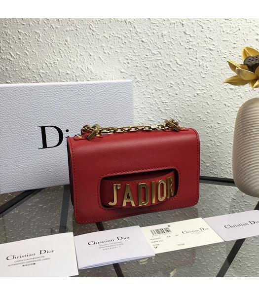 Christian Dior Original Calfskin Leather JA Mini Bag Red
