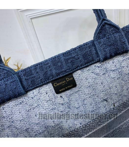 Christian Dior Original Denim Large Book Tote Bag Blue-7
