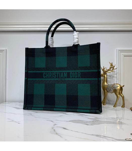 Christian Dior Original Large Book Tote Bag Green