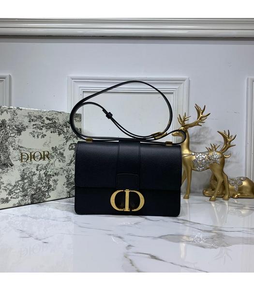 Christian Dior Original Palmprint 30 Montaigne Flap Bag Black