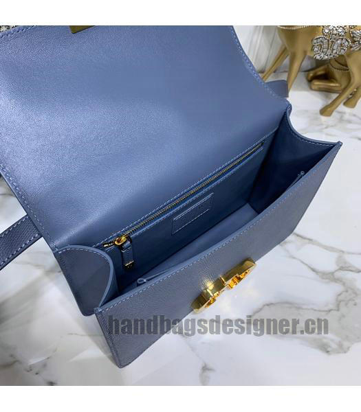 Christian Dior Original Palmprint 30 Montaigne Flap Bag Blue-6