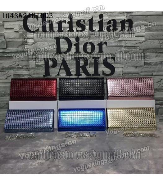 Christian Dior Pearl Black Leather Chains Small Bag-7