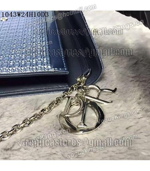 Christian Dior Pearl Blue Leather Chains Small Bag-6
