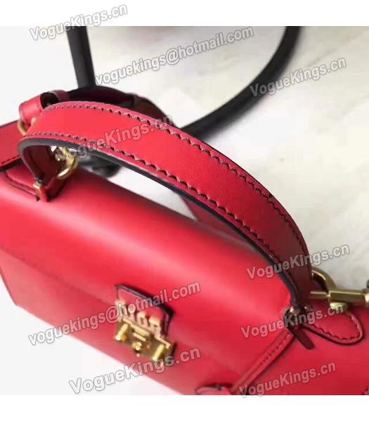 Christian Dior Red Original Leather Top Handal Bag-1